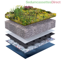 Thumbnail for Een kruidendak met sedum en kruidenplanten, ideaal voor een functioneel en esthetisch groen dak.
