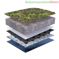Thumbnail for Een klassiek sedumdak met sterke en duurzame sedumbeplanting, geschikt voor diverse daktypen.